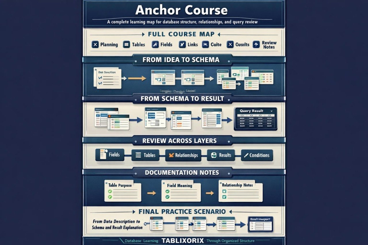 Anchor Course diagram on a blue background