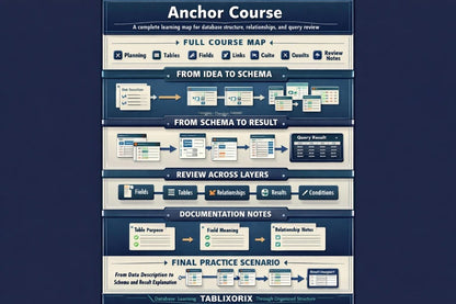 Anchor Course diagram on a blue background
