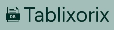 Tablixorix logo with a document icon on a teal background