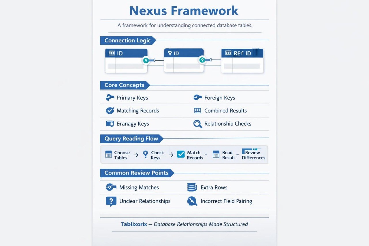 Nexus Framework diagram on a white background